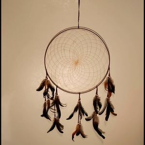 Dream catcher, 18" circle, 41" ttl length